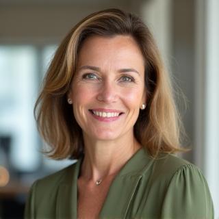 Professional headshot of Sarah Jenkins, Founder & CEO of Grove Wisdom, a certified wellness coach and former tech executive.